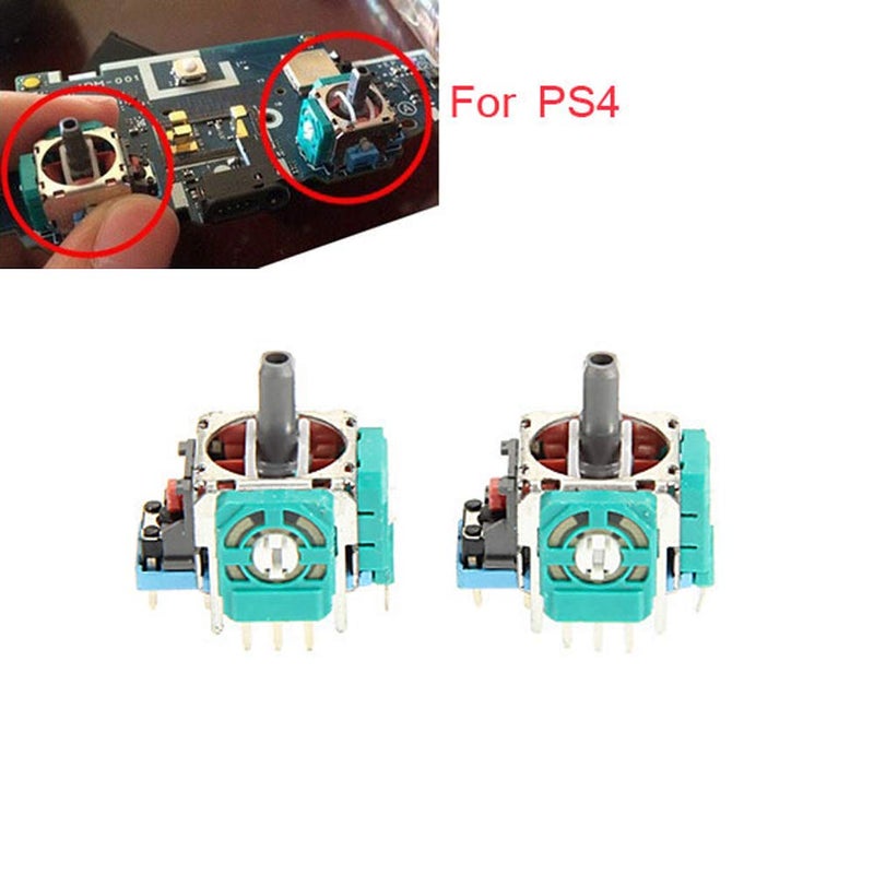 Onyehn L1 R1 L2 R2 Trigger Springs Replacement Parts Buttons,3D Analog Joysticks Thumb Sticks Cap Conductive Rubber Screwdriver Kit for PlayStation 4 PS4 Controller(JDS-001) - Image 3